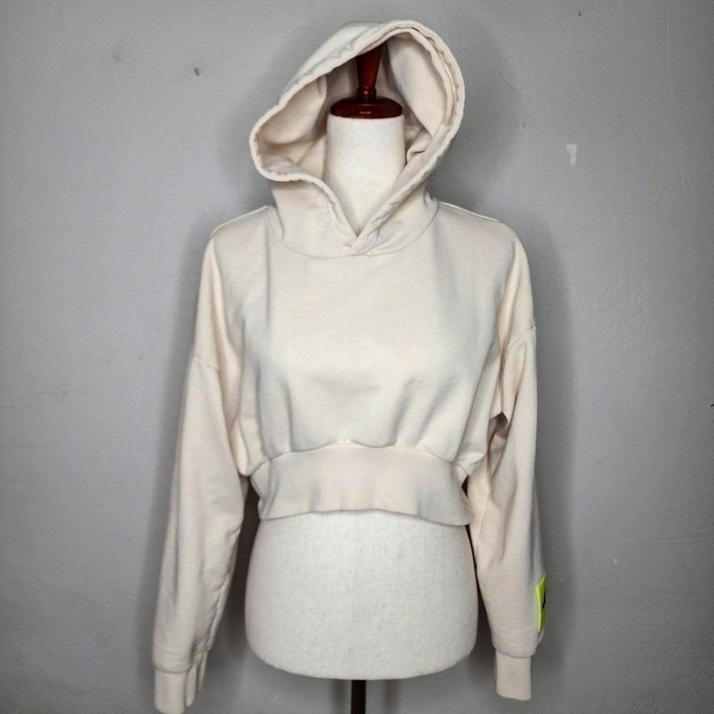 P.E Nation Recreation Cream Cropped‎ Hoodie Size Medium